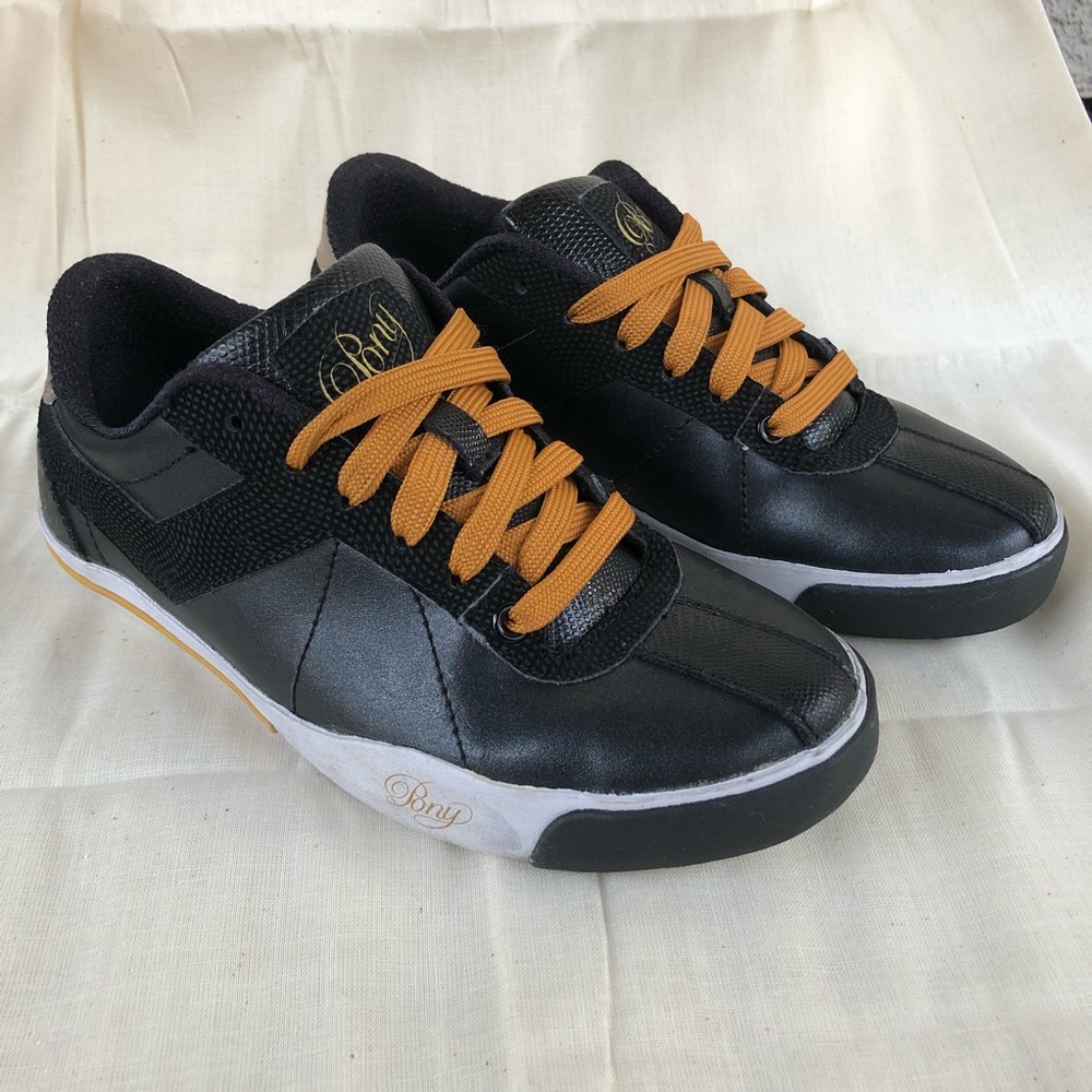 Women’s PONY Black and Gold Shoes